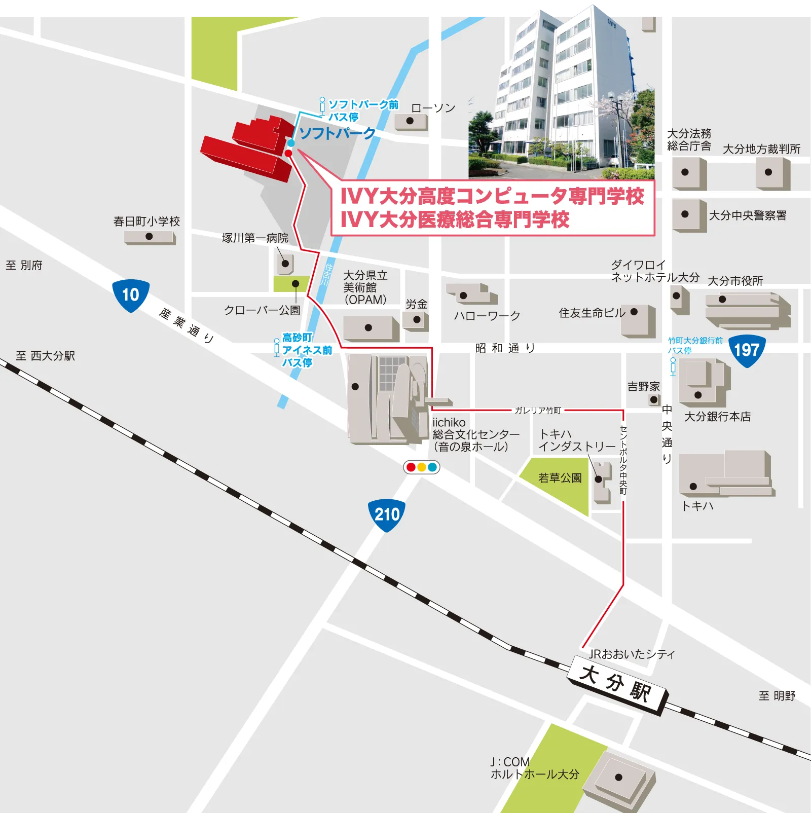 キャンパスエリアマップ